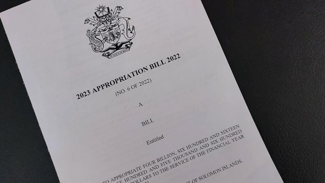 The National Parliament of Solomon Islands has passed the 2023 Budget